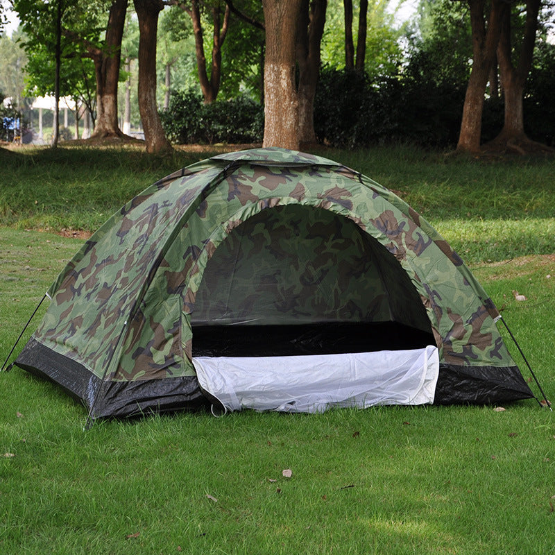 Tente de camping en plein air à double camouflage