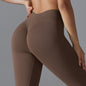 Seamless Back V Waist Peach Hip Shaping Training Yoga Pants Sports Running Hip Shaping Fitness Pants