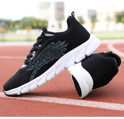 Men's And Women's Flying Woven Breathable Running Shoes Couple's Casual Sneakers