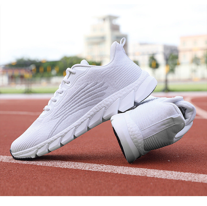 Men's And Women's Flying Woven Breathable Running Shoes Couple's Casual Sneakers